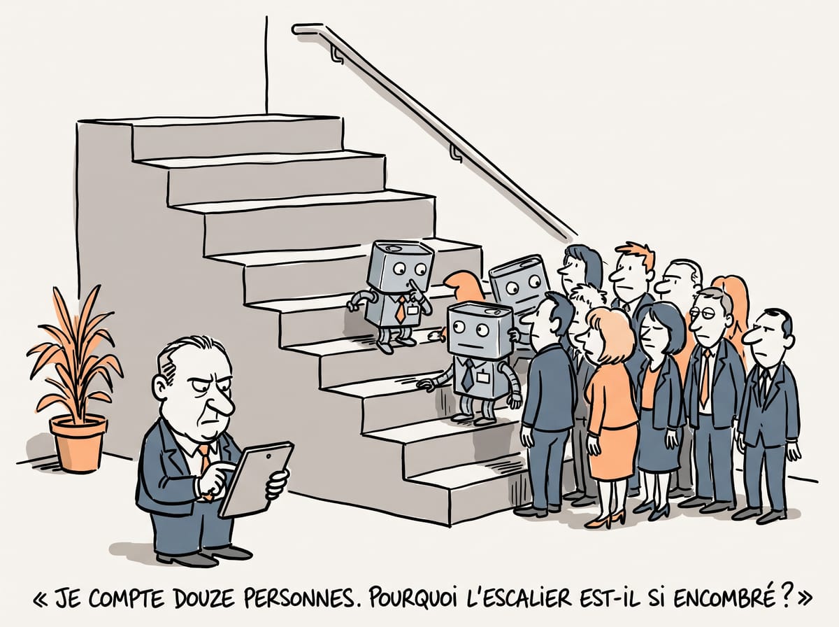 L'escalier de l'IA a six marches. Sur laquelle sont vos équipes ?